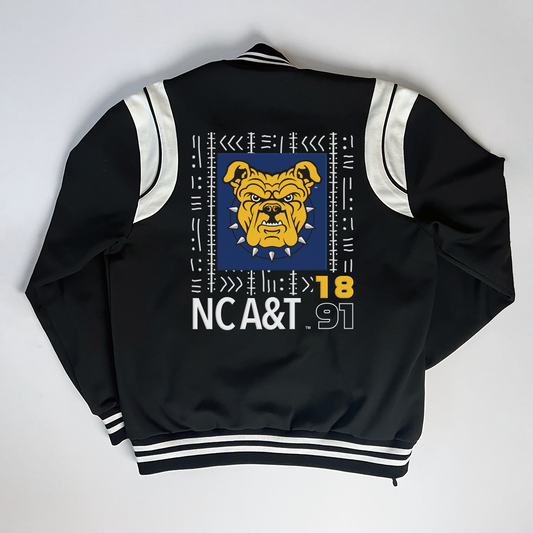 NC A&T Aggie Mudcloth Varsity Jacket