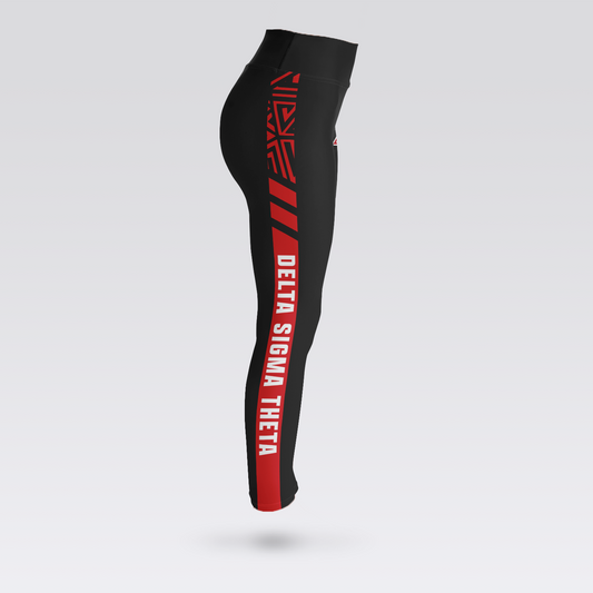 Delta Sigma Theta Racer Leggings